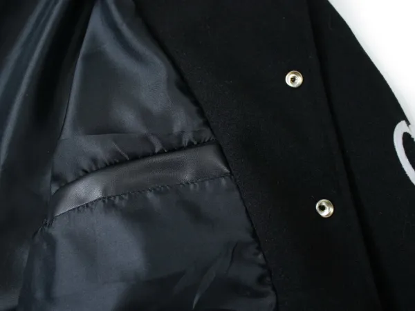 Stüssy Patchwork Varsity Jacket Black Outerwear - 30