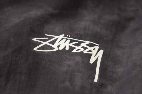 Stüssy Acid Wash Hooded Windbreaker Gray Outerwear - 5