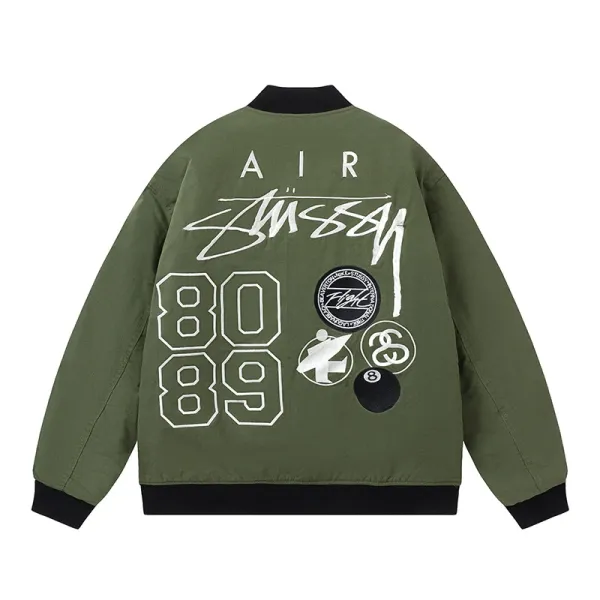 Stüssy Patchwork Varsity Jacket Black Outerwear - 9