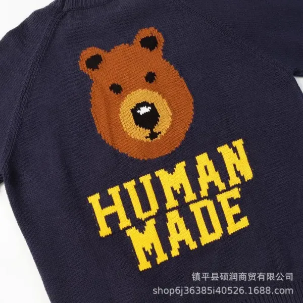 Human Made H Logo Knit Sweater Navy - 14