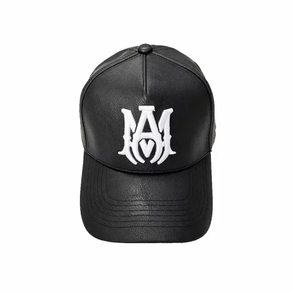 Maison Margiela MM Logo Embroidered Black Mesh Back Baseball Cap - 30