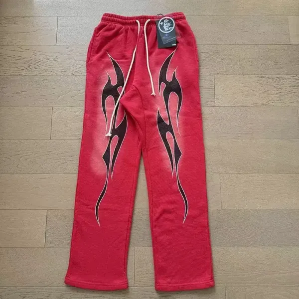 Philipp Plein Flame Print Sweatpants Red - 1