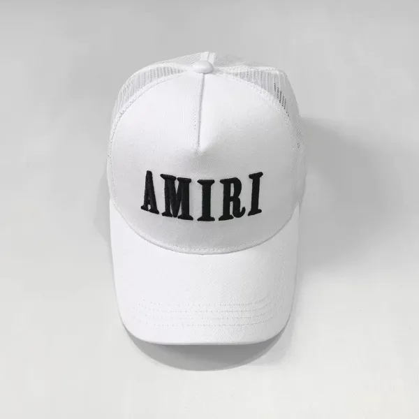 Maison Margiela MM Logo Embroidered Black Mesh Back Baseball Cap - 15