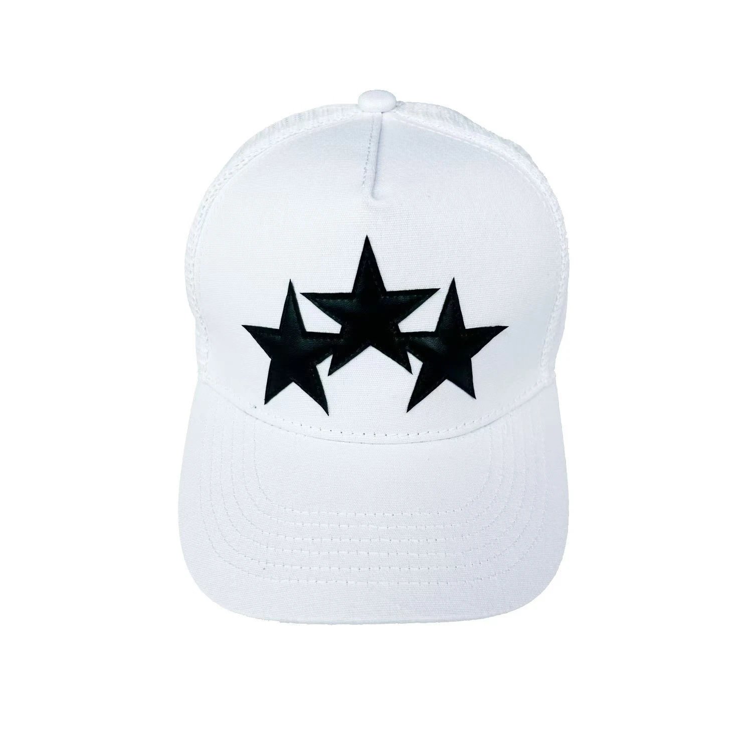 Maison Margiela MM Logo Embroidered Black Mesh Back Baseball Cap - 41