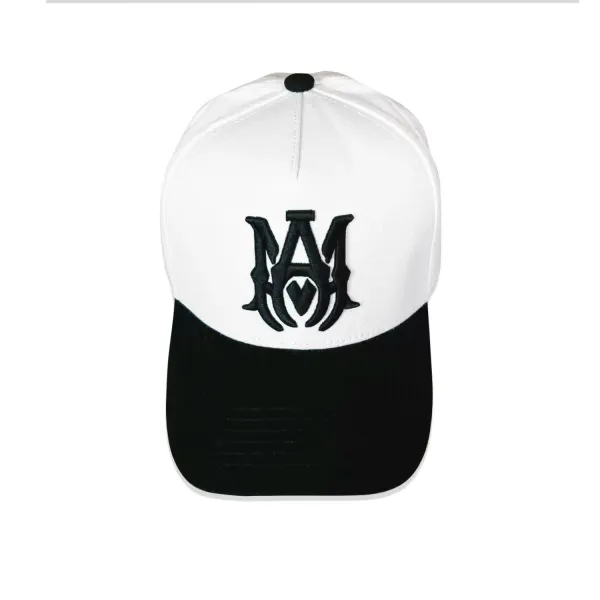 Maison Margiela MM Logo Embroidered Black Mesh Back Baseball Cap - 28