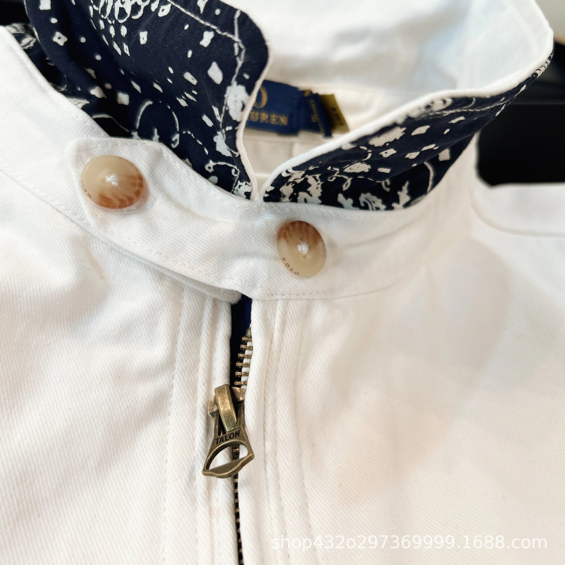 Polo Ralph Lauren Classic Zip-Up Jacket White Outerwear - 8