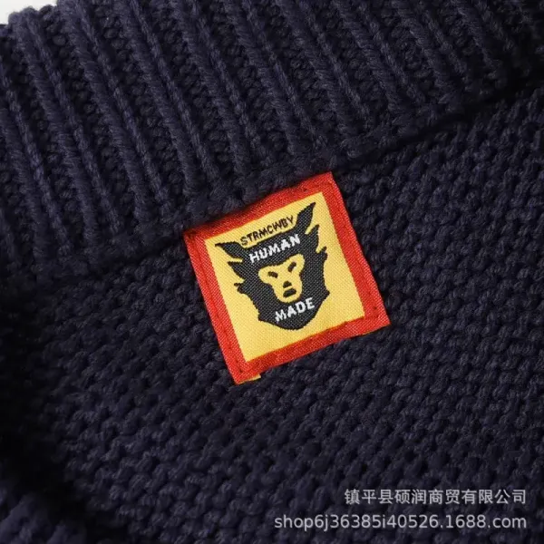 Human Made H Logo Knit Sweater Navy - 8