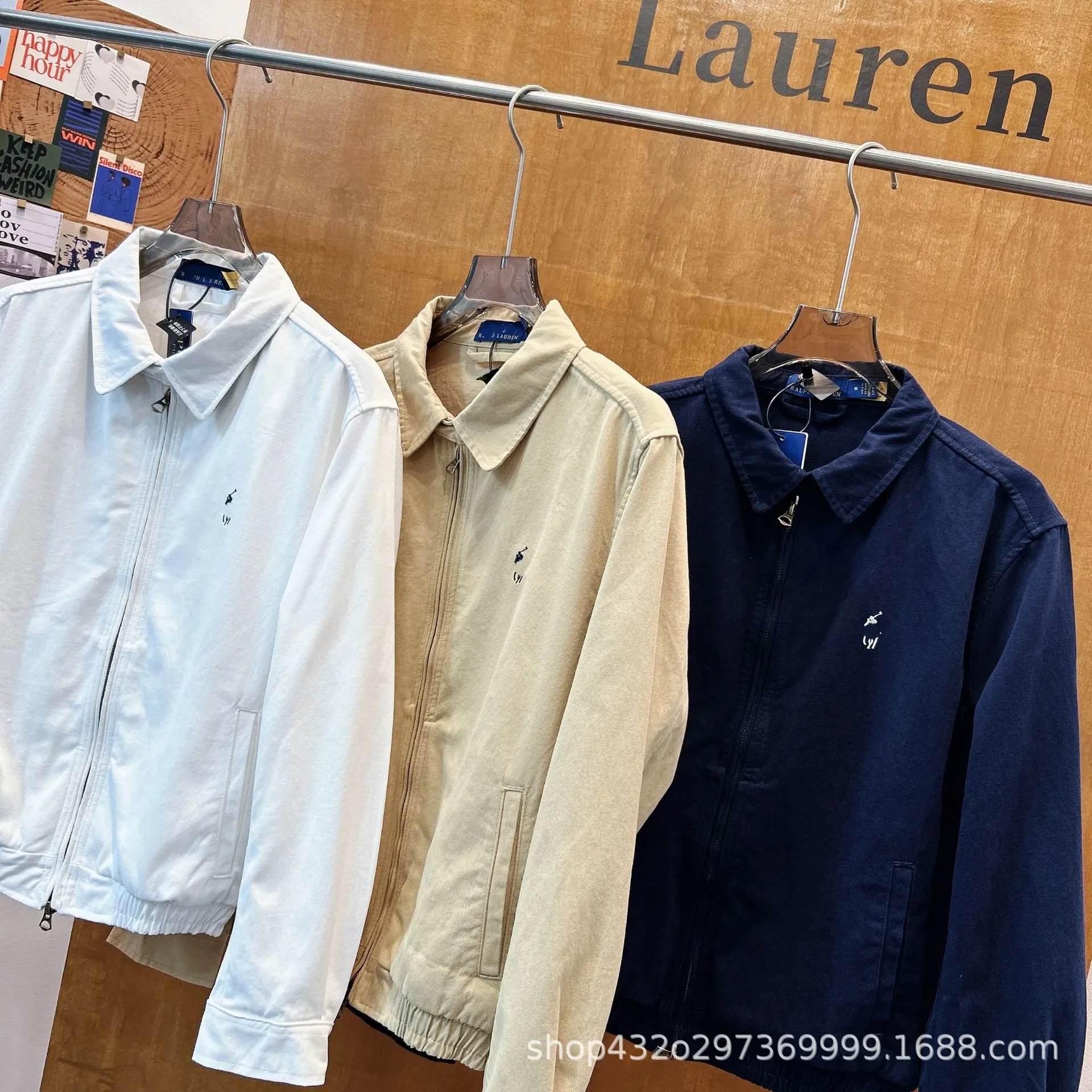 Polo Ralph Lauren Classic Zip-Up Jacket White Outerwear - 4