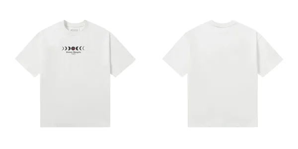Maison Margiela Moon Phase Graphic White T-Shirt - 1