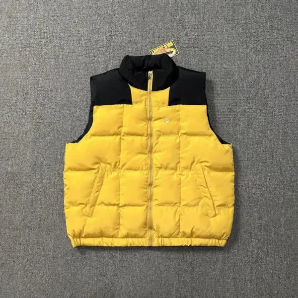 Champion Reverse Weave Puffer Vest Yellow/Black - 1