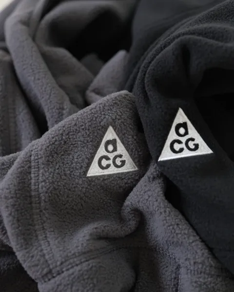 Nike ACG Polartec Full-Zip Hooded Fleece Jacket Black - 16