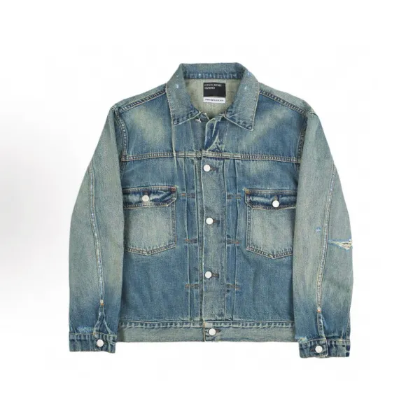 Enfants Riches Déprimés 2504 Water-Washed Denim Jacket - 4
