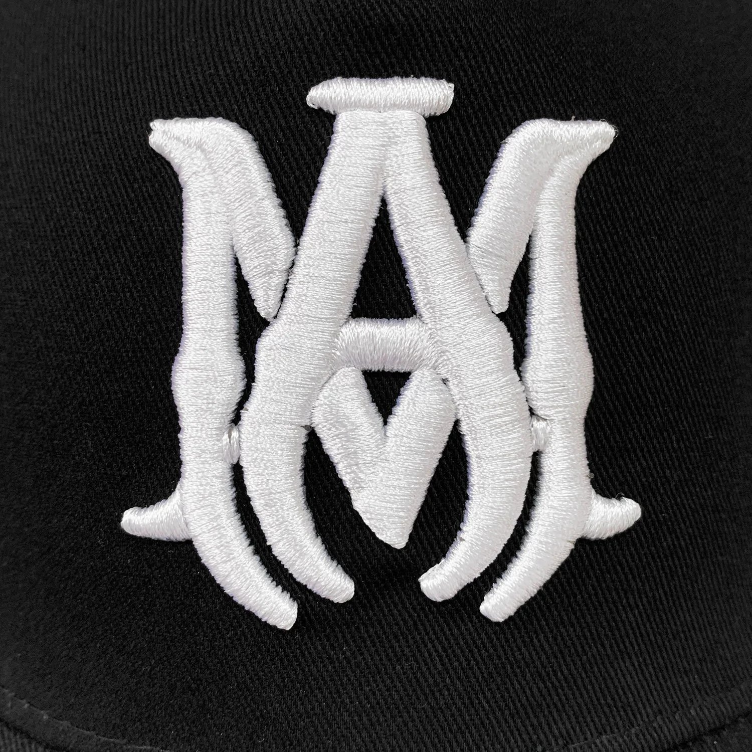 Maison Margiela MM Logo Embroidered Black Mesh Back Baseball Cap - 19