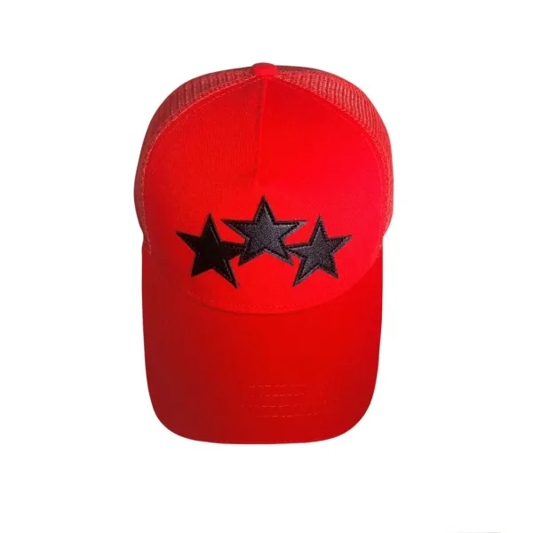 Maison Margiela MM Logo Embroidered Black Mesh Back Baseball Cap - 43