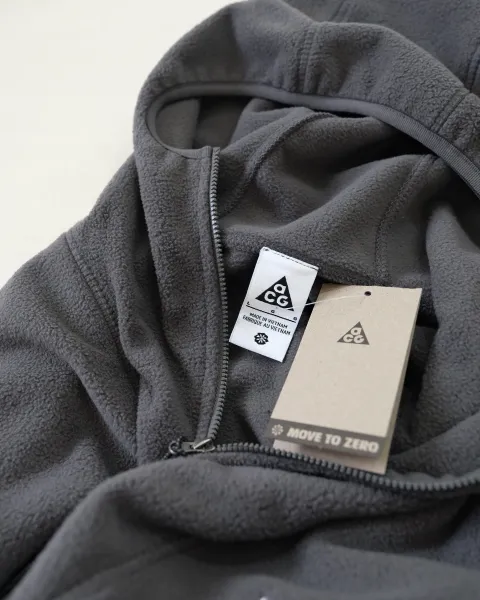 Nike ACG Polartec Full-Zip Hooded Fleece Jacket Black - 19