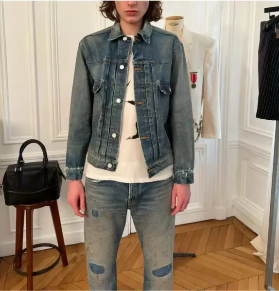 Enfants Riches Déprimés 2504 Water-Washed Denim Jacket - 18