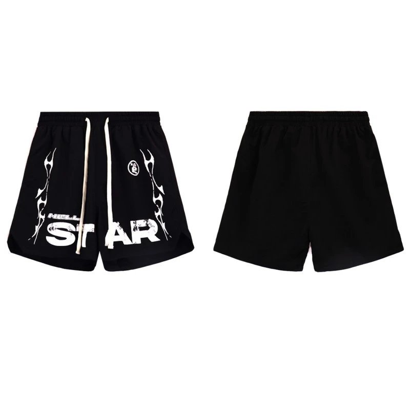 STAR Flame Graphic Shorts Black - 1