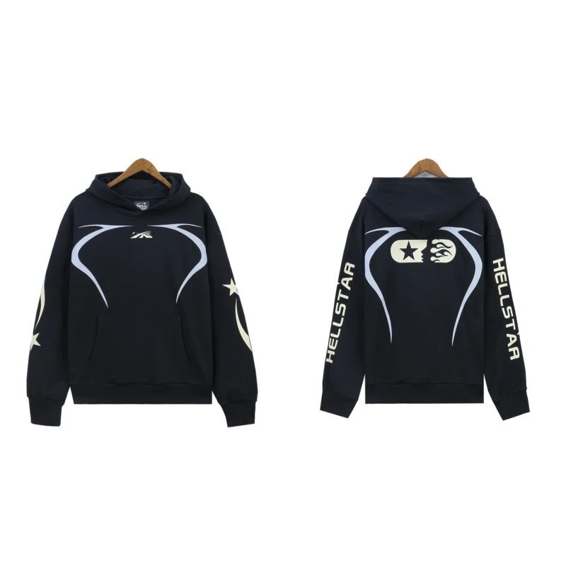 Hellstar Starwave Black Hoodie - 1
