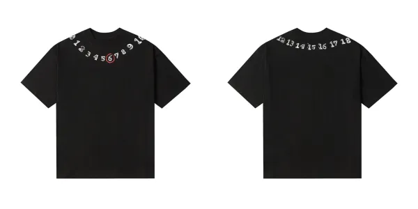 Maison Margiela Replica Numbered T-Shirt Black - 1