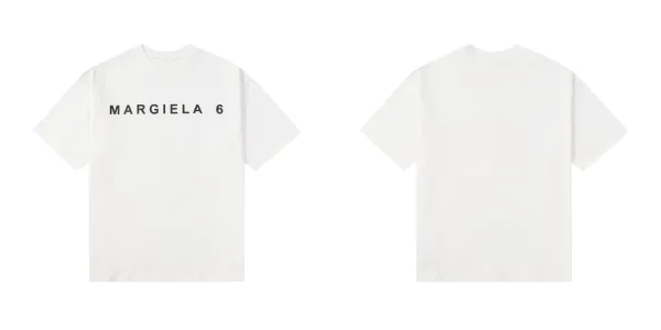 Maison Margiela MM6 White Logo T-Shirt - 1
