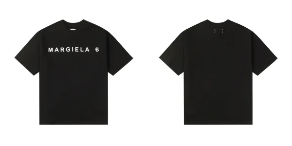 Maison Margiela MM6 Maison Margiela Logo T-Shirt Black - 1
