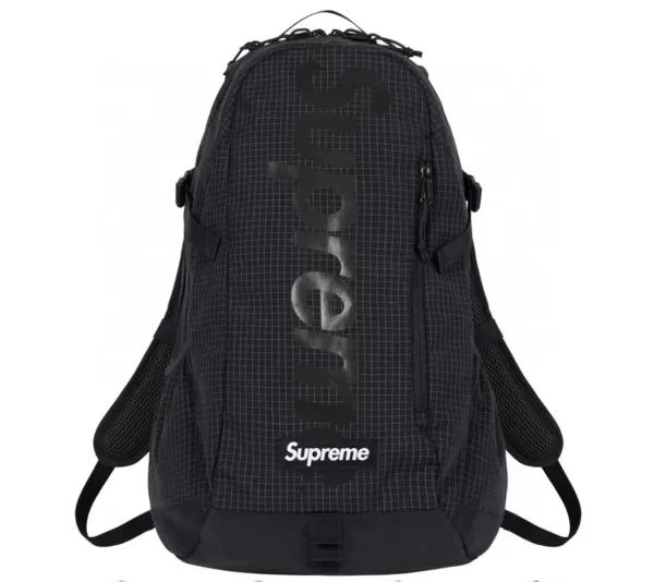 Supreme Grid Ripstop Backpack Black - 1