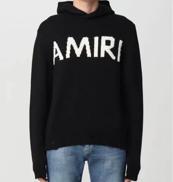 Amiri Lace-Embellished Arch Logo Cream Sweater - 7