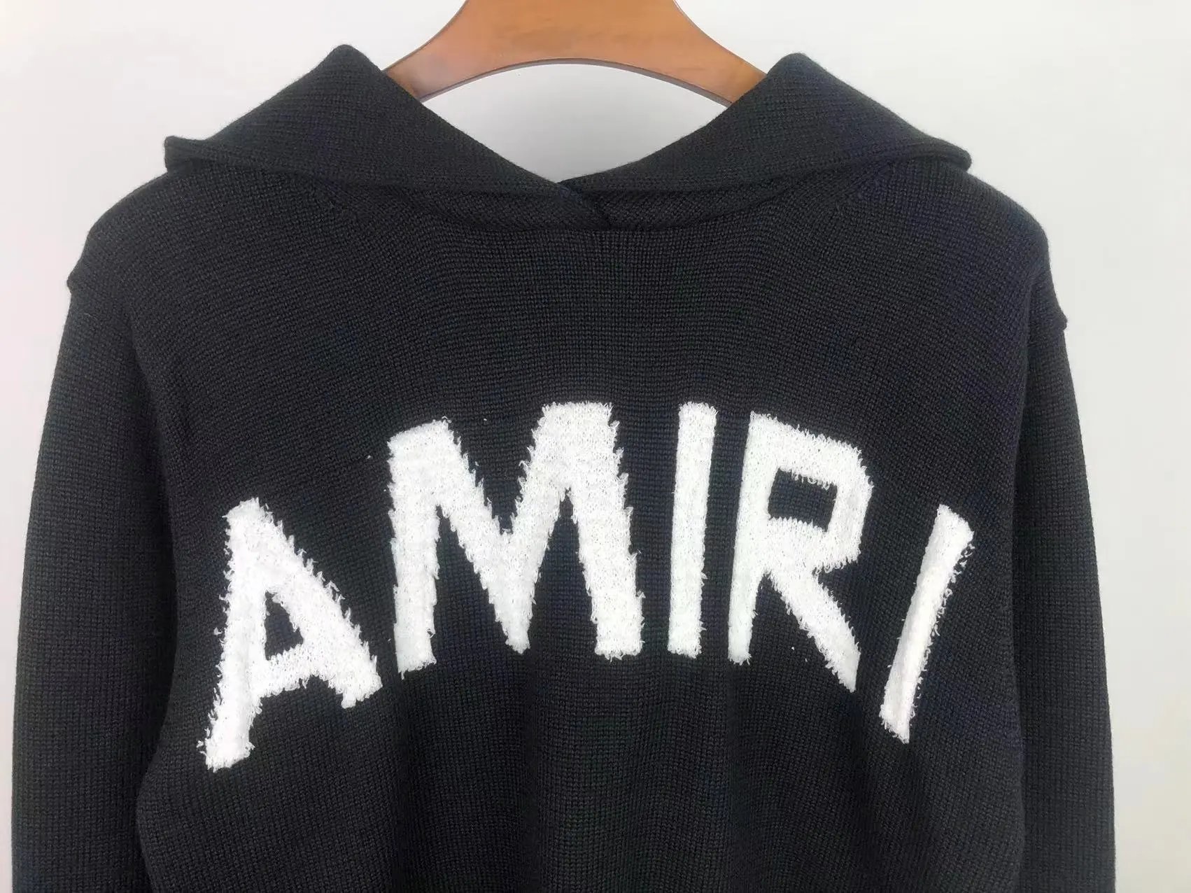 Amiri Lace-Embellished Arch Logo Cream Sweater - 33