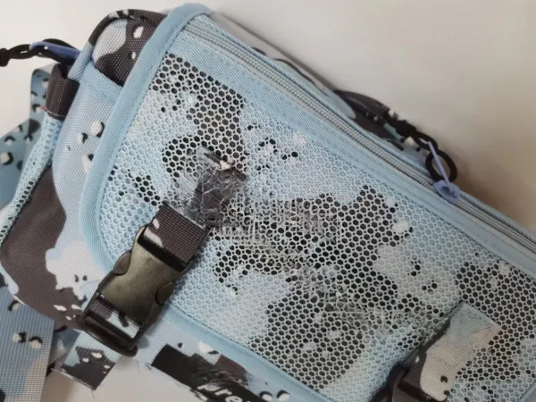 SiS Camo Mesh Belt Bag in Light Blue Multicolor - 8