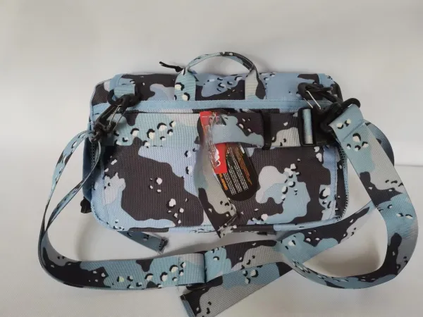 SiS Camo Mesh Belt Bag in Light Blue Multicolor - 7
