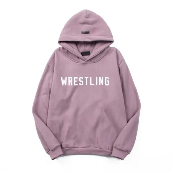 Off-White Wrestling Hoodie Dusty Pink - 20