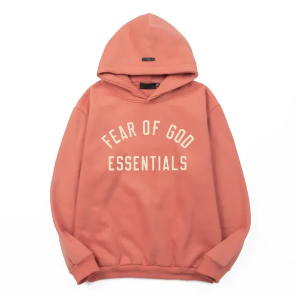 Fear of God Essentials Arch Logo Hoodie Dusty Rose - 1