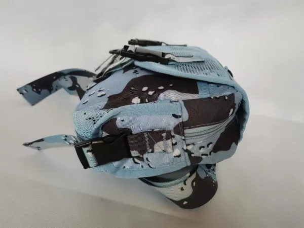 SiS Camo Mesh Belt Bag in Light Blue Multicolor - 10