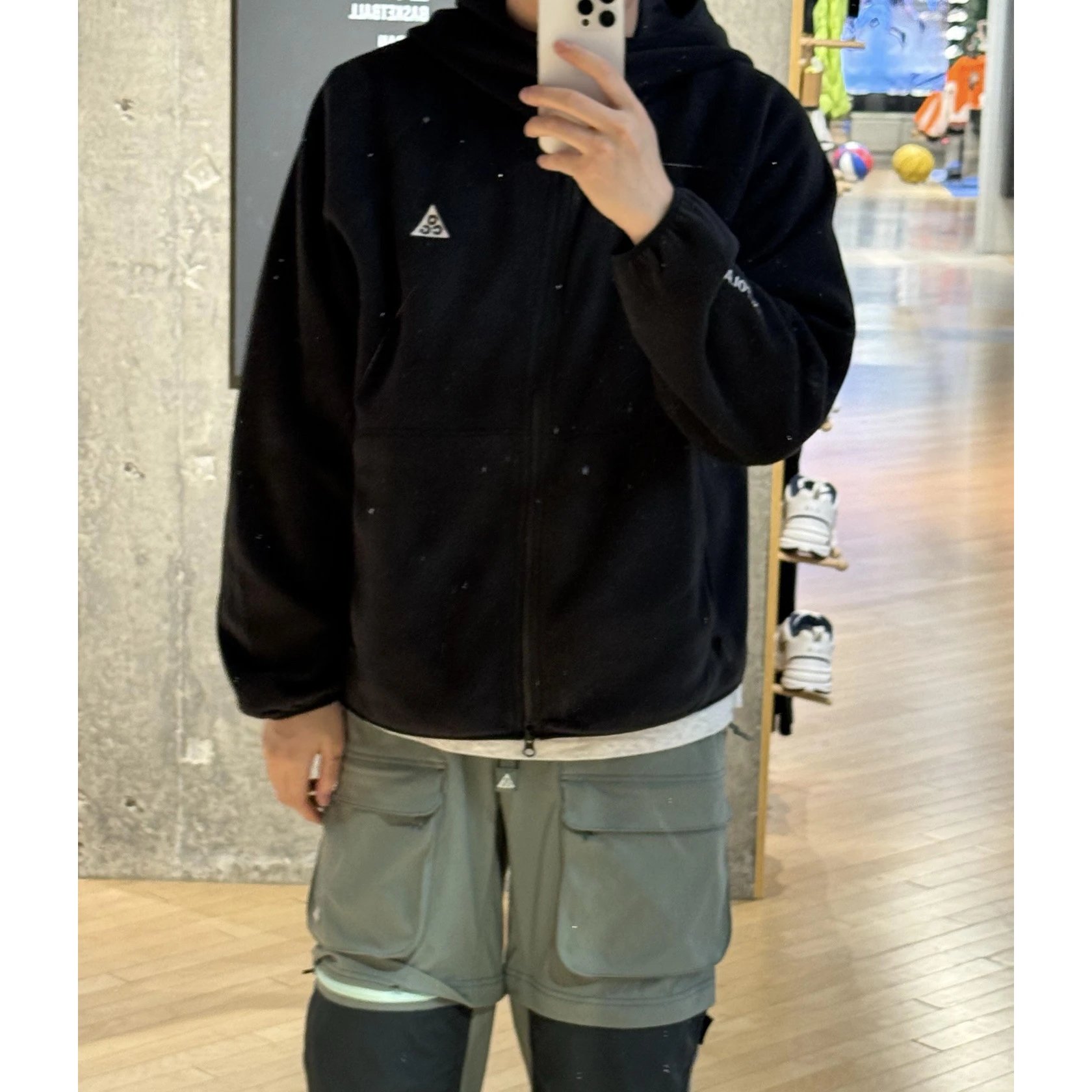 Nike ACG Polartec Full-Zip Hooded Fleece Jacket Black - 4