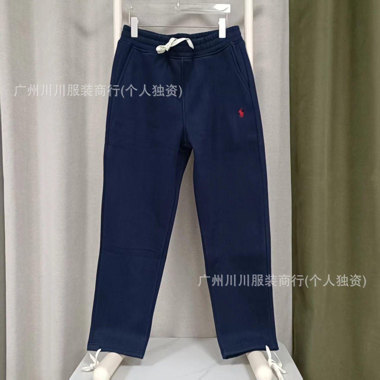 Ralph Lauren Classic Fit Drawstring Cuff Sweatpants Gray - 10