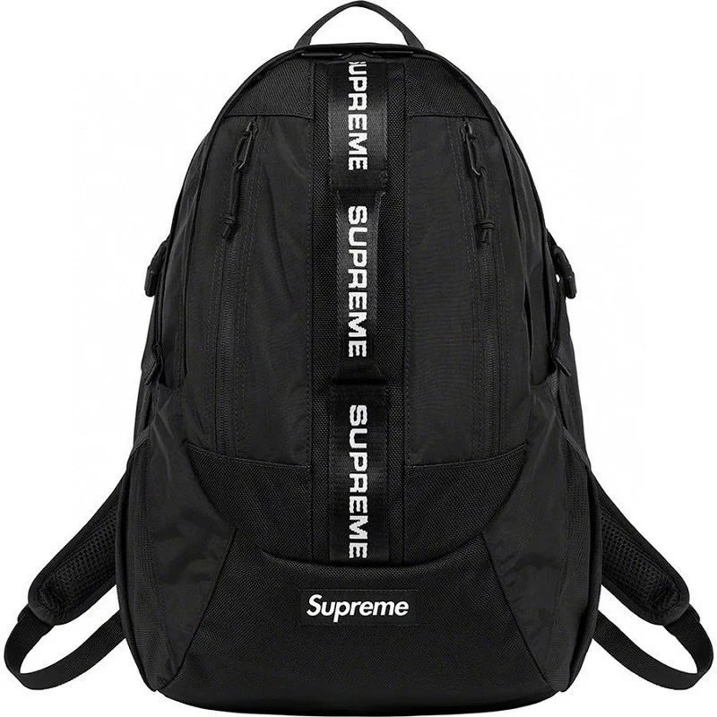Supreme Tape Logo Backpack Black