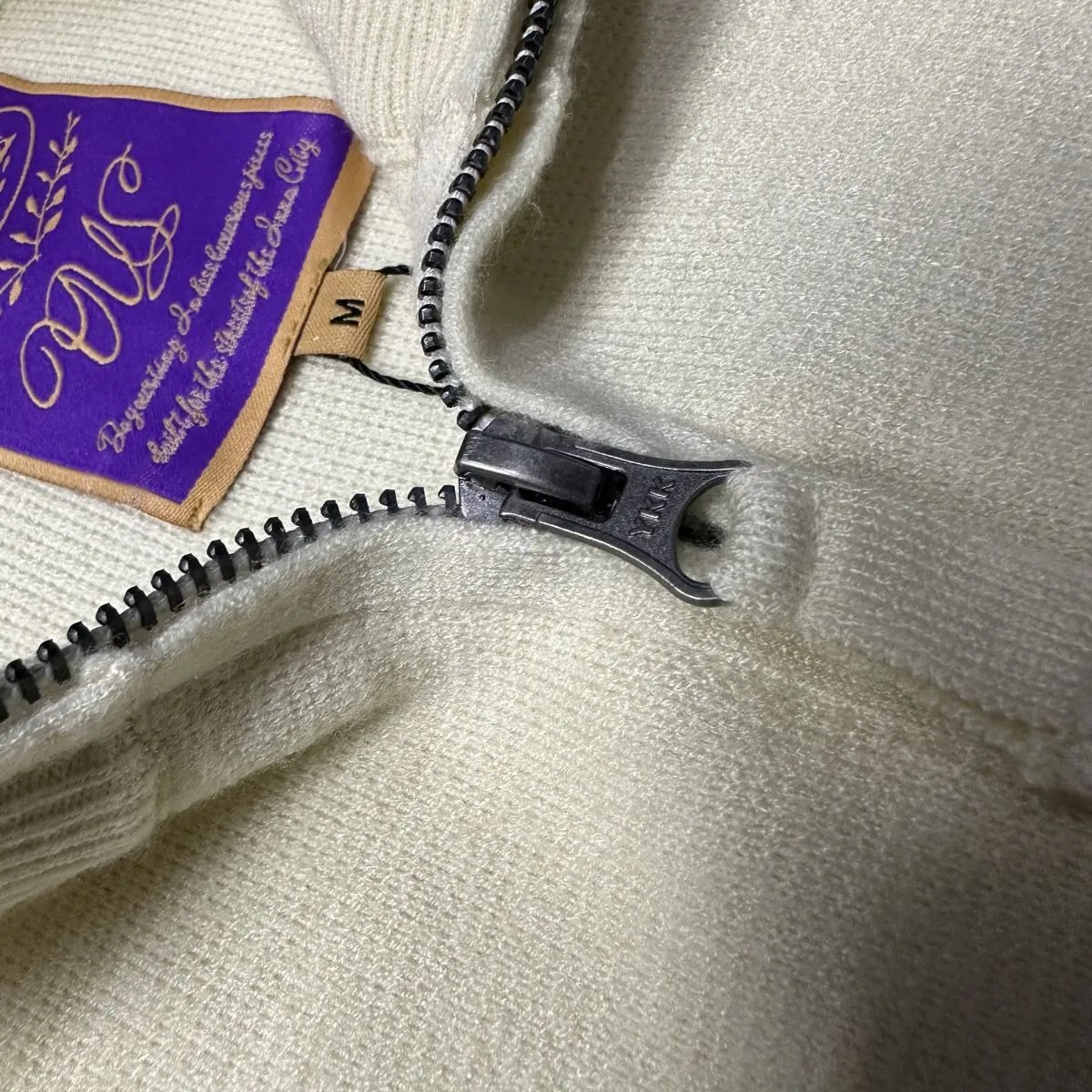 Comme des Garçons Play x针织印花拉链开衫 White Knit Zip-Up Cardigan - 21
