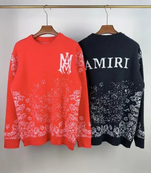 Amiri Lace-Embellished Arch Logo Cream Sweater - 20