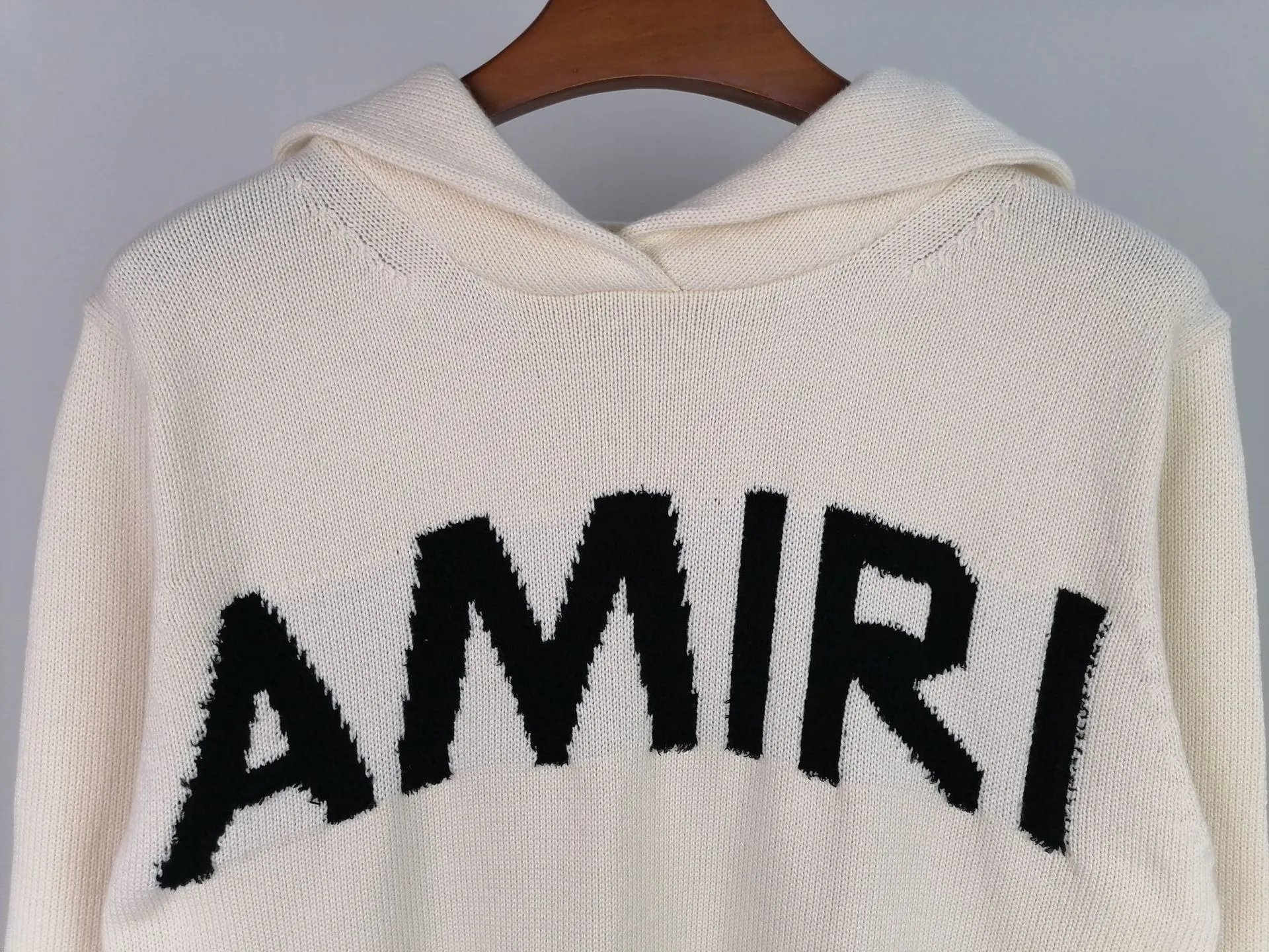 Amiri Lace-Embellished Arch Logo Cream Sweater - 41