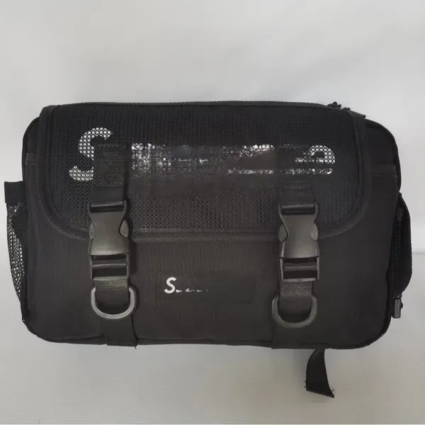 Supreme Mesh Utility Waist Bag Black - 1