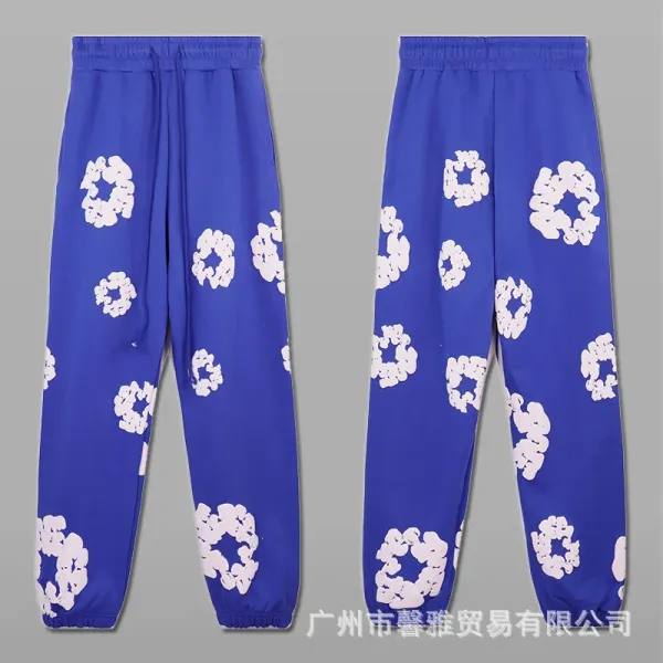 Design Floral Print Purple Hoodie - 32