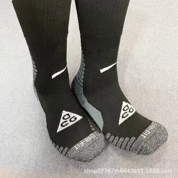 Nike Dri-FIT Performance Socks Black/Gray - 6