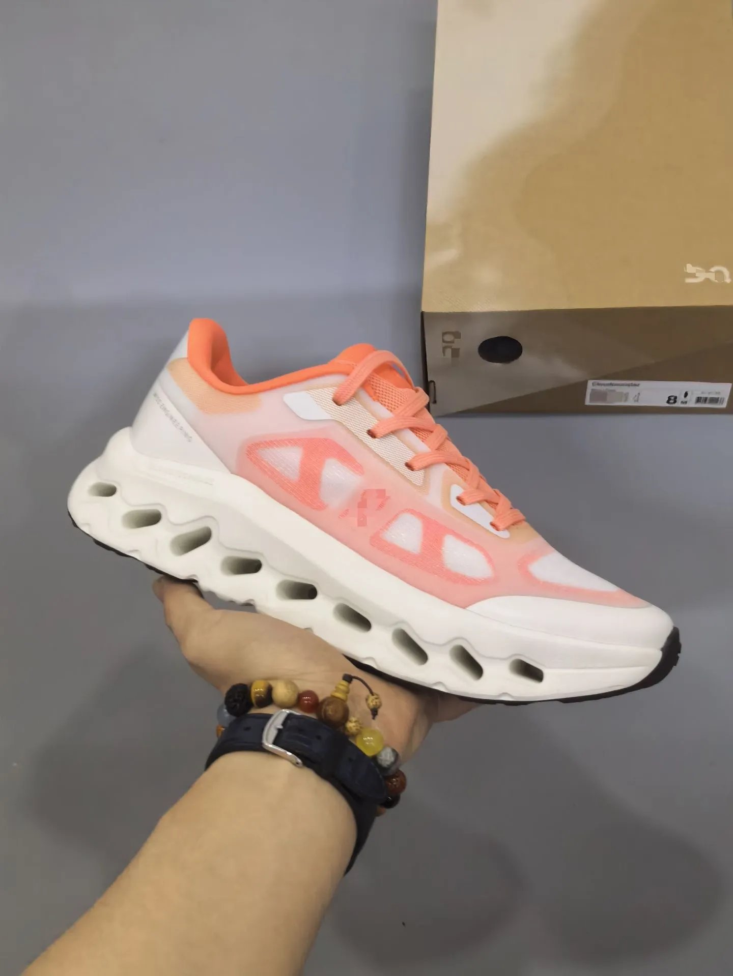 Unbranded Sneakers Mesh with hollow cushioned sole — White orange 36-42