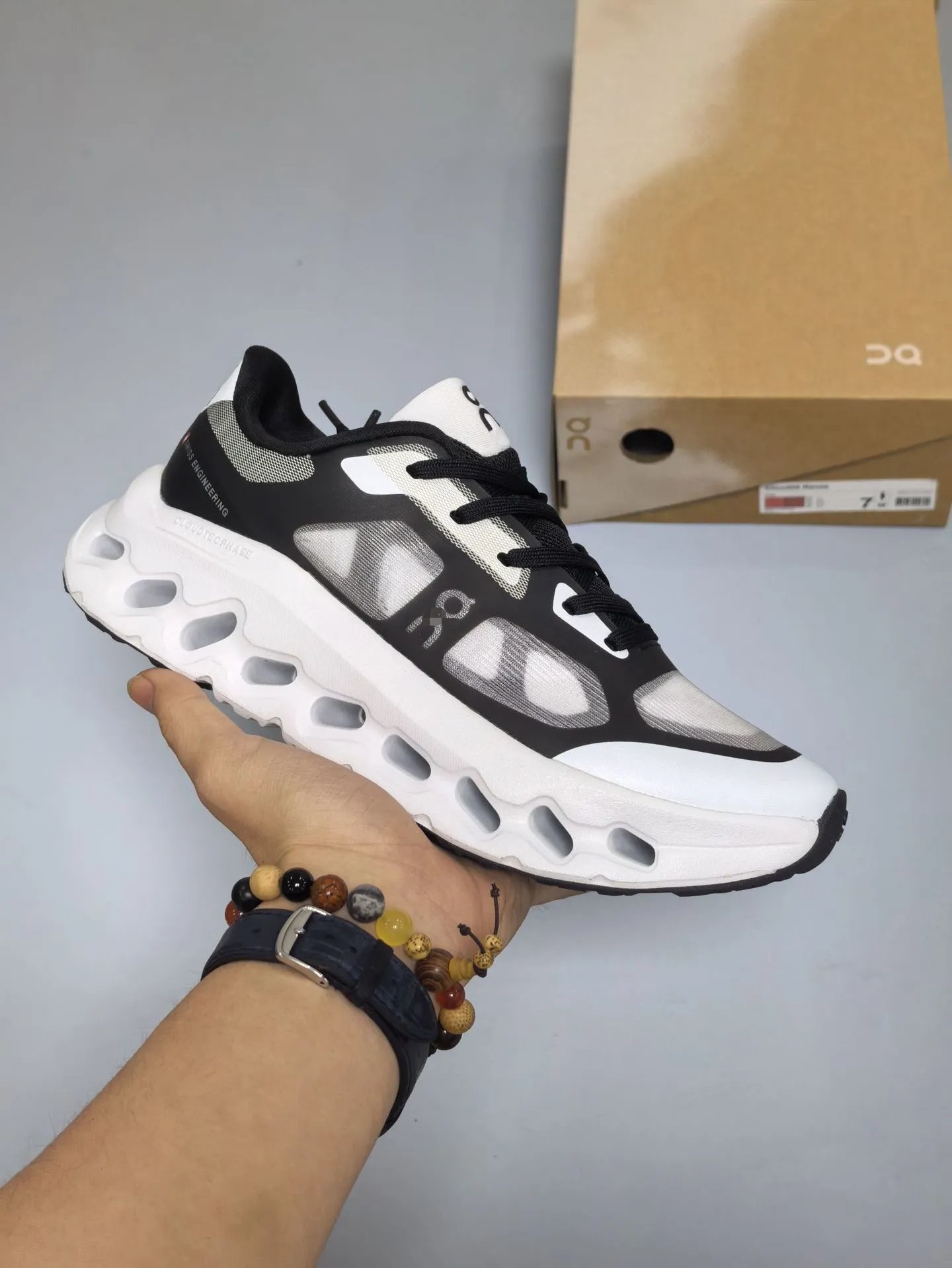Unbranded Sneakers Mesh with hollow cushioned sole — Black and white 36-45