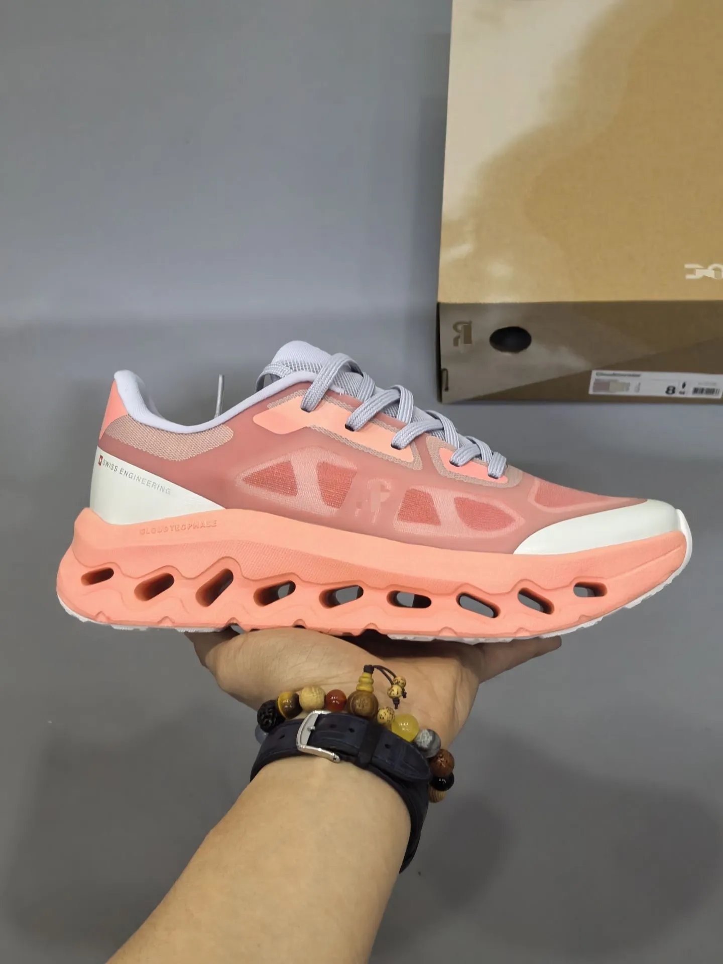 Unbranded Sneakers Mesh with hollow cushioned sole — Orange purple 36-45