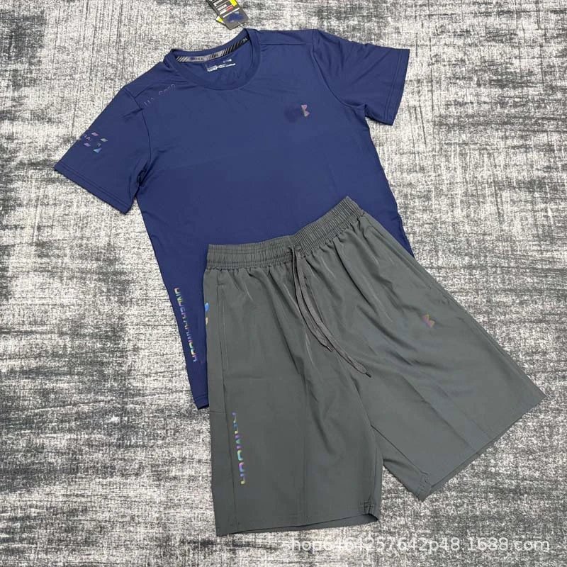 887 Royal Blue + 216 Gray Shorts