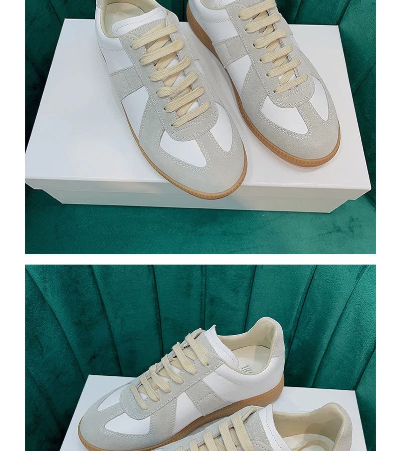 Maison Margiela Replica Sneakers Beige Suede Sneakers - 19