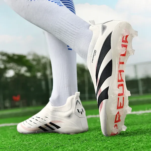 Adidas Predator Techfit Red White Football Cleats - 12