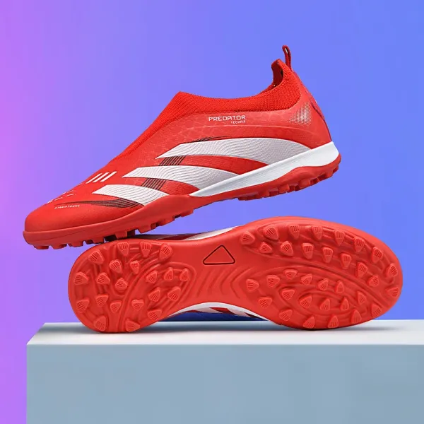Adidas Predator Techfit Red White Football Cleats - 13