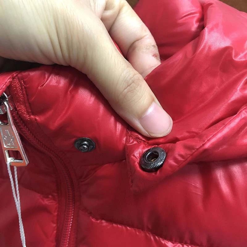 Moncler Kids Hooded Down Vest Red - 21